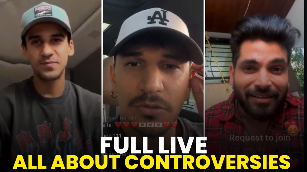 Prince Narula, Shiv Thakare & Hamid Barkzi Go Live — Address The 50 Controversies