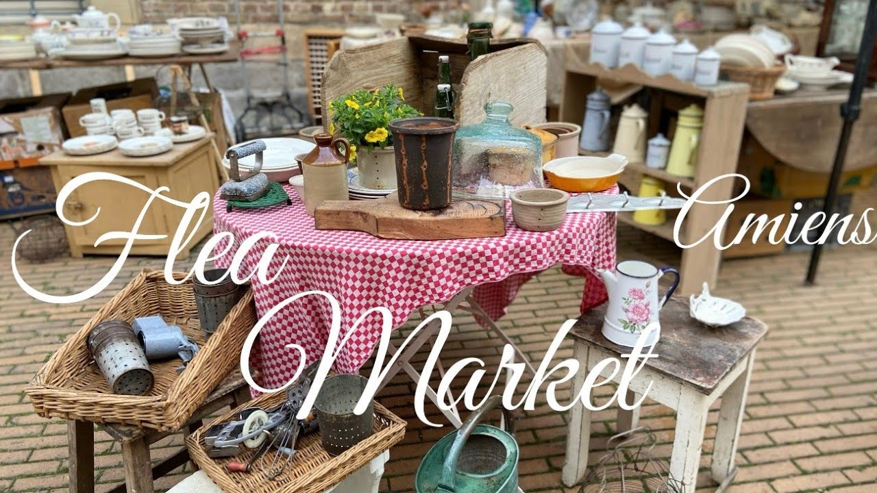 【アミアン蚤の市】総額約2万円のお買い物♪Flea Market at Amiensリールに次ぐフランス最大規模蚤の市Grande Réderie de France2025春🌸欲しい物があり過ぎる💦