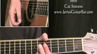 How To Play Cat Stevens If I Laugh (intro only) chords