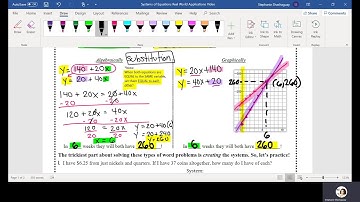 Real World System of Equations Video 1