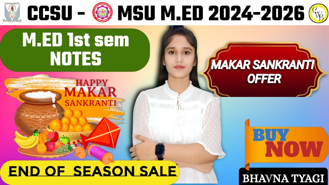 M.ED NOTES |How to download m.ed notes,|ccsu m.ed notes|M.ed complete ...