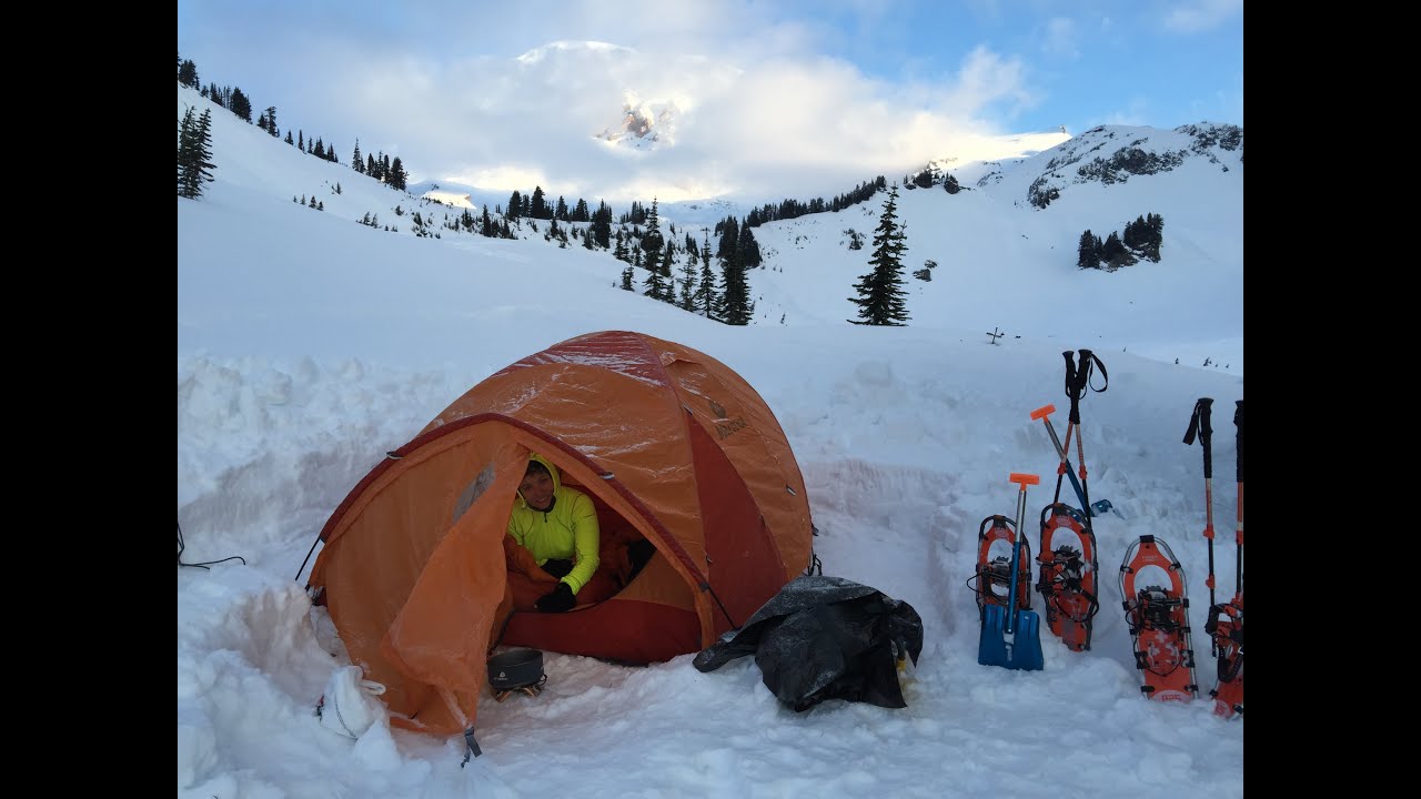 Snow Camping & Snowshoeing Overnight YouTube