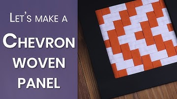 How to make a Chevron woven panel, Fabric Weaving project