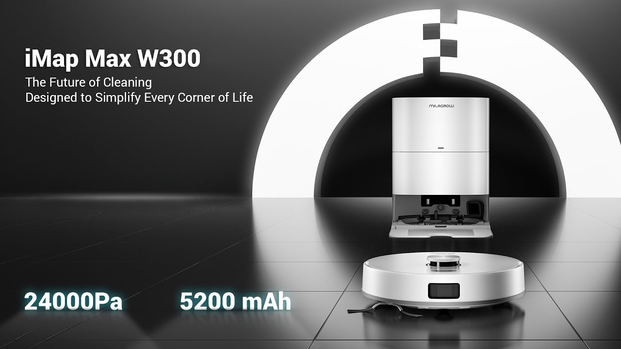 Milagrow iMap Max W300 | All-in-One Wet & Dry Robot Vacuum Cleaner