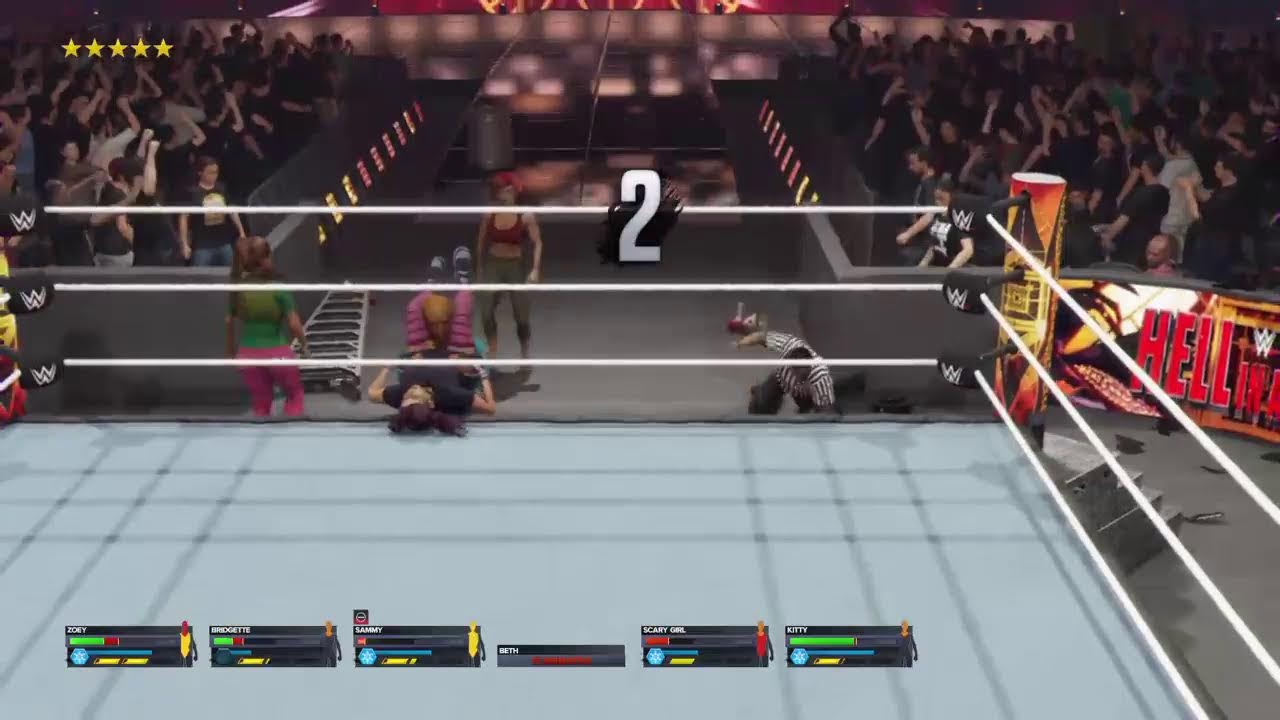 WWE 2K24 Total Drama Girls 30-Woman Elimination Gauntlet #44