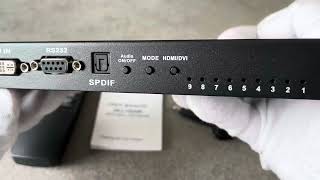 4K Video Wall Controller 3x3, HDMI TV Wall Processor，9 tv Screens into 1 Wall Display, Ideale