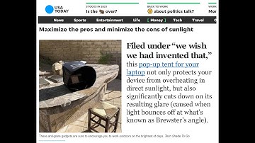 TECH SHADE TO GO - Demonstration Video