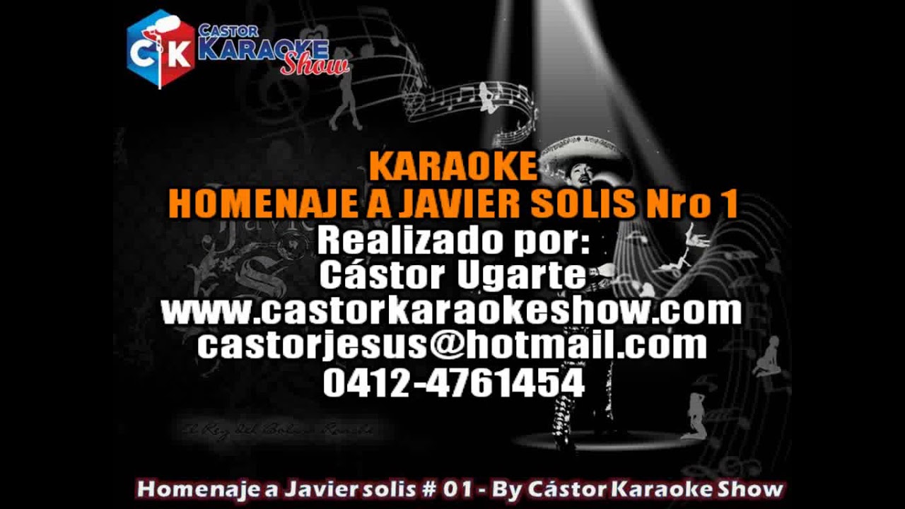 karaoke homenaje a javier solis 01 by castor karaoke show