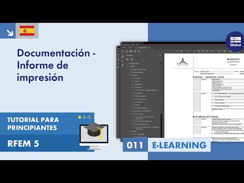 Tutorial de RFEM 5 para principiantes | 011 Documentación - El informe