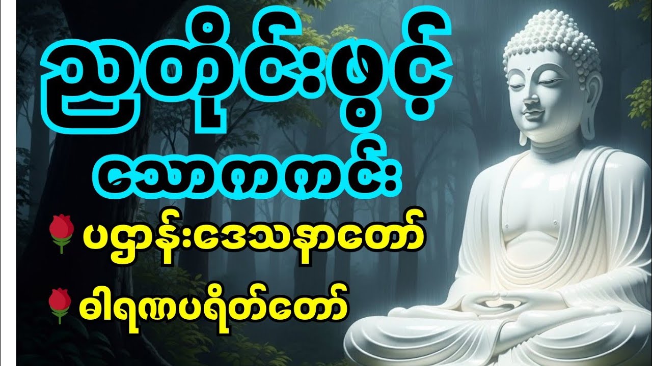 စိတ်အေးချမ်းစေရန် ညတိုင်းဖွင့်🙏 ပဌာန်း၊ဓါရဏပရိတ် 