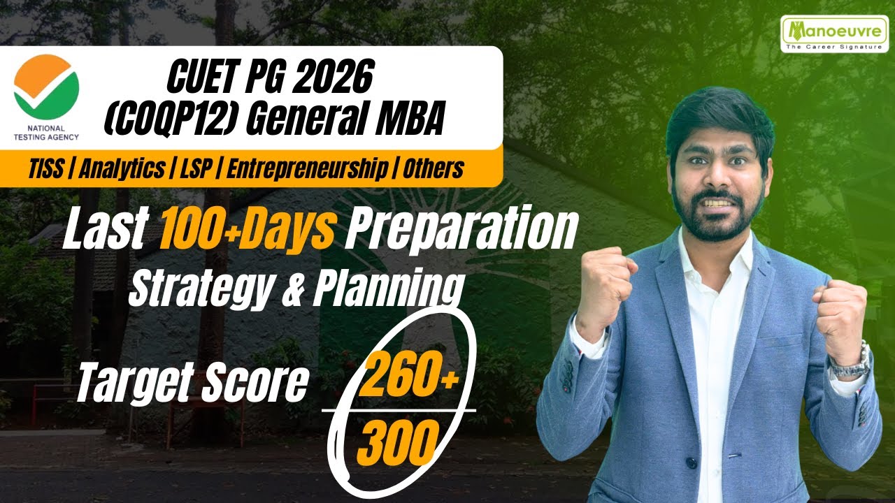 CUET PG TISS COQP12 2026 | 100+ Days Strategy/Planning | How To Crack ...