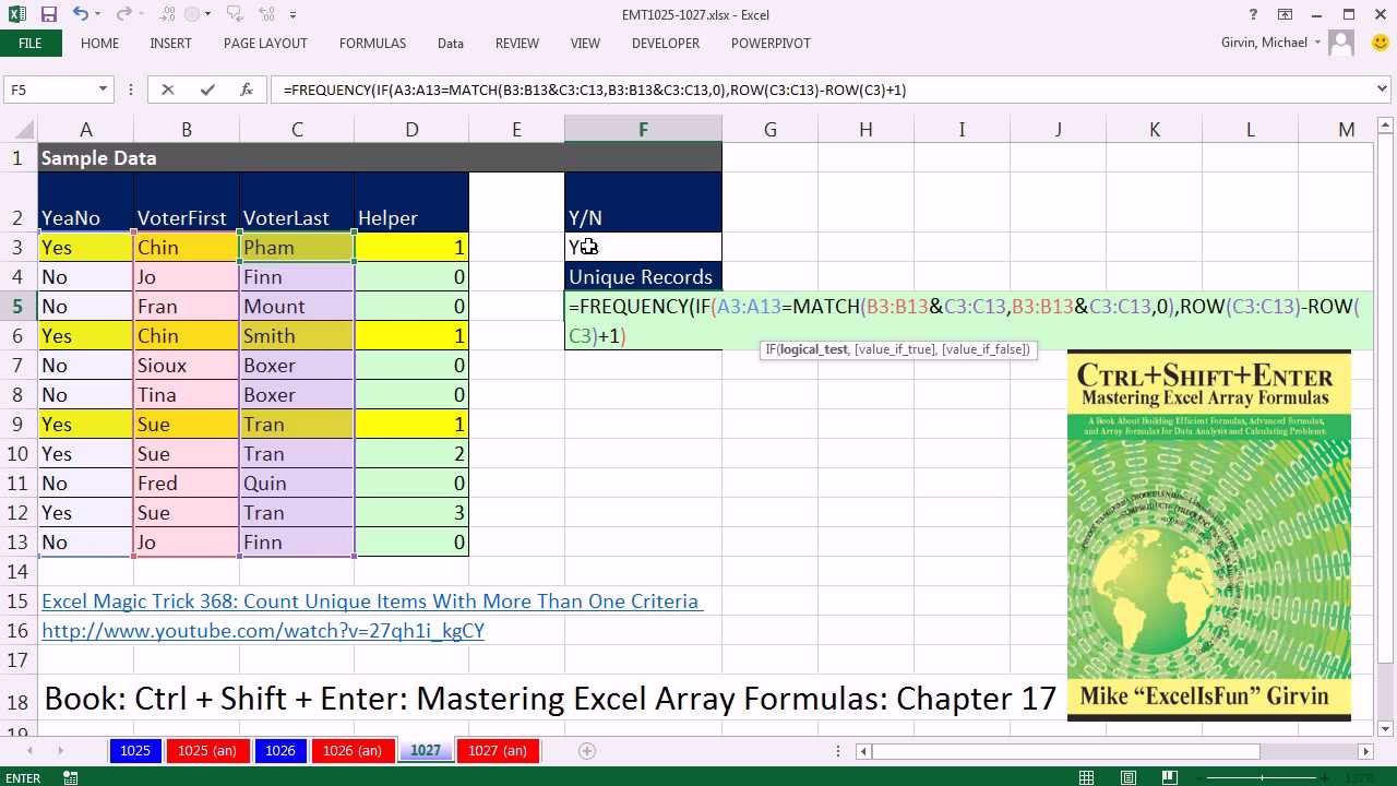 Voting Excel Template