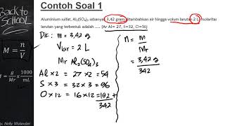 Molaritas #Part2. Contoh Penyelesaian Soal