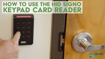 How To Use the HID Signo Keypad Card Reader | Brivo