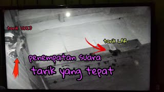penempatan suara tarik VOID dan tarik LAR pada ruang inap burung walet