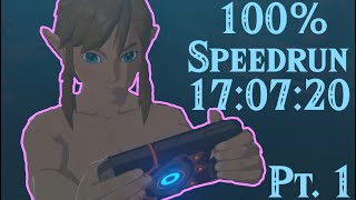 Breath of the Wild 100% speedrun in 17:07:20 pt 1