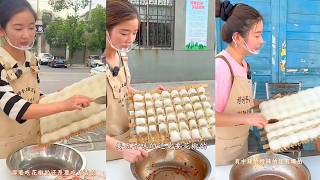 Street Stall Handmade Tofu Preparation and Fresh Tofu Block Sorting