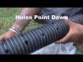 Why Holes Point Down in French Drain