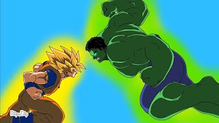 HULK vs GOKU / Flipaclip animation / (Dragonballz vs marvel)