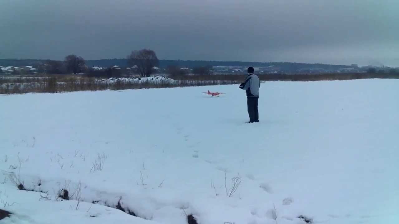 RC TBM ShockJet winter flying