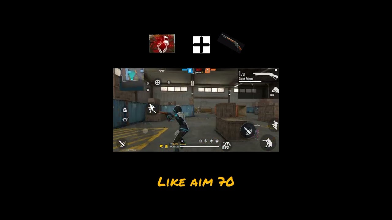 freefire one bullet challenge in m1887 