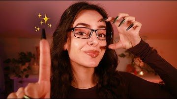 ASMR Keep Your Eyes Open 👀 & Follow My Instructions ⭐️ Writing on Your Face, Tracing, Follow Me ⭐️