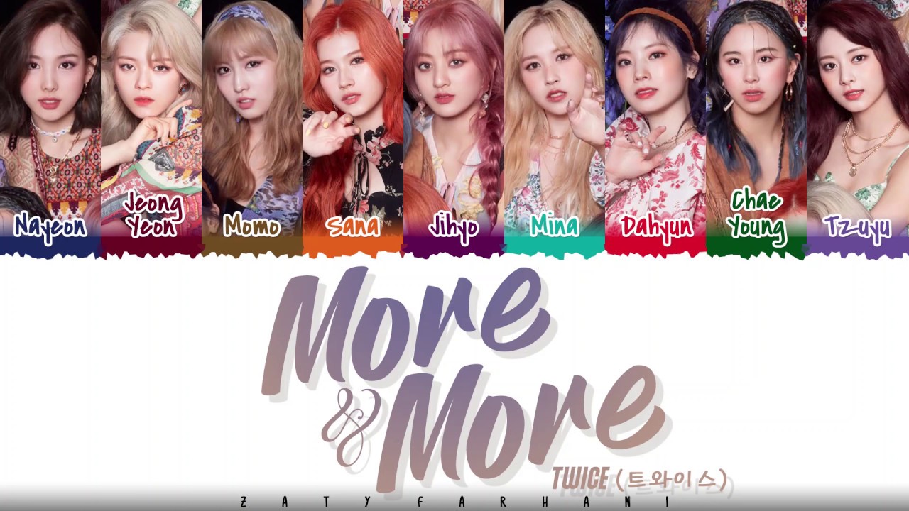 TWICE – 'MORE & MORE' Lyrics [Color Coded_Han_Rom_Eng]