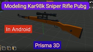 Kar98k Modeling in android mobile with prisma 3d screenshot 1