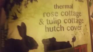 This is a double tier thermal hutch cover made by pets at home (UK based store) for the Rose cottage and Tulip cottage hutches also 