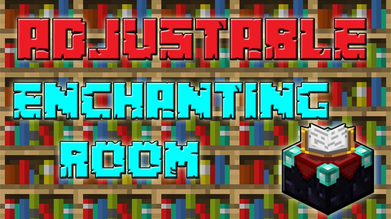 Minecraft Adjustable Enchanting Room Tutorial How To Make An