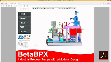 3D PDF Maker Tutorial 19.  3D PDF with PMI Product Manufacturing Information