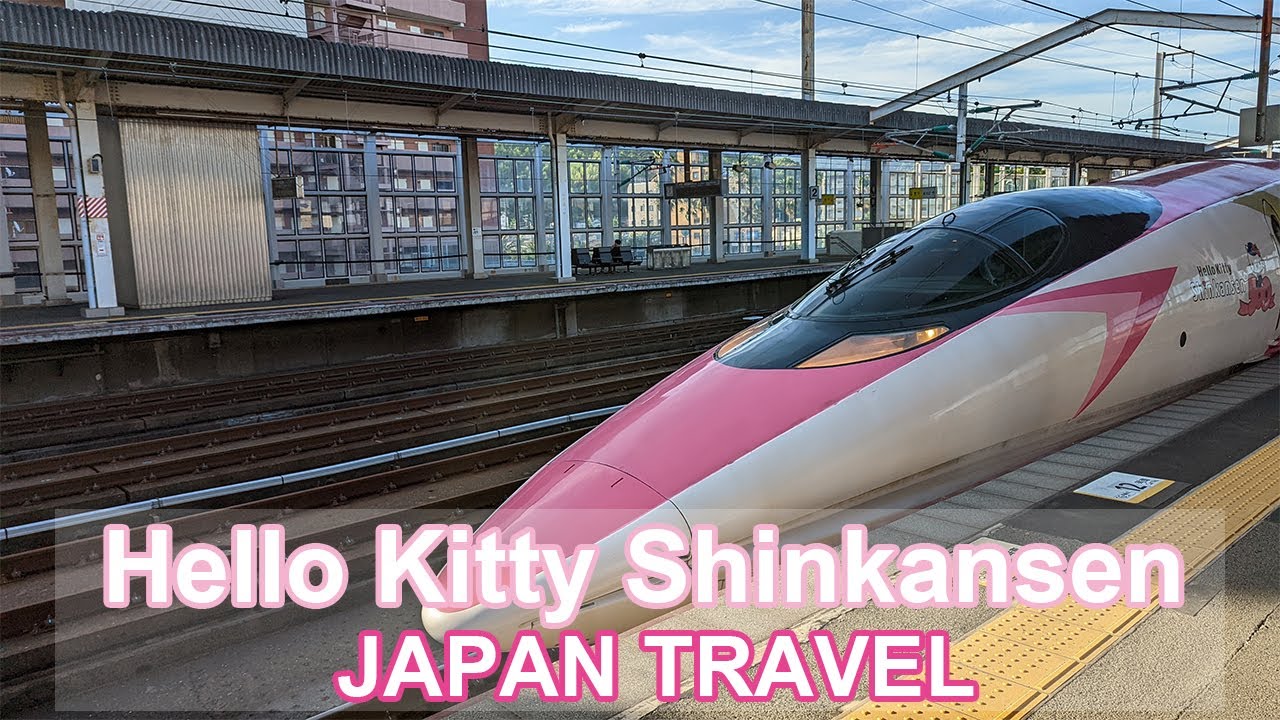 【Adorable!!】 Riding the Hello Kitty Shinkansen in Japan | Fukuoka to Hiroshima