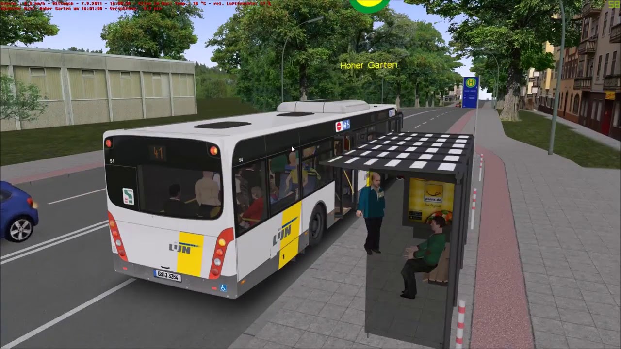 OMSI 2 Vanhool newA330 'De Lijn' Brttrainz's repaint @ Rheinhausen