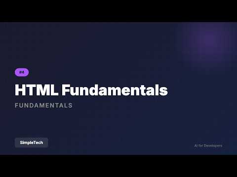HTML Fundamentals - Tags, Elements, Attributes | Full Stack Development #4