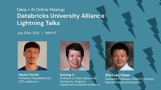Databricks University Alliance Program | Community Lightning Talks!
