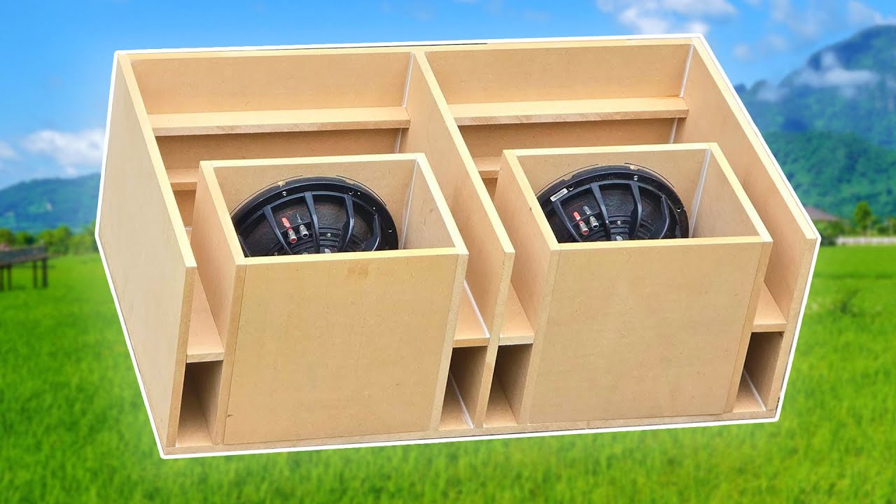 DIY MDF Wood Subwoofer Speaker - super tight bass