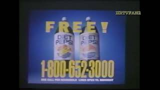 January 31, 1990 Diet Pepsi Commercial (Ray Charles/2 Liter Offer)