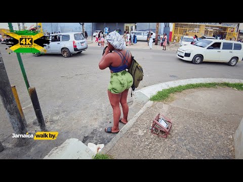 ✓3 Hours Sunny Day Walk in May Pen Town (Clarendon) Jamaica 🇯🇲| Relaxing Natural City ambience in 4k