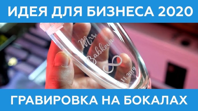 Идея для бизнеса в 2020 году: гравировка бокалов на лазерном станке с ЧПУ и эксперимент на Авито