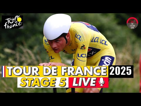 Tour De France 2025 Stage 5 Live Commentary - Mathieu Van Der Poel & Tadej Pogacar & Remco Evenepoel