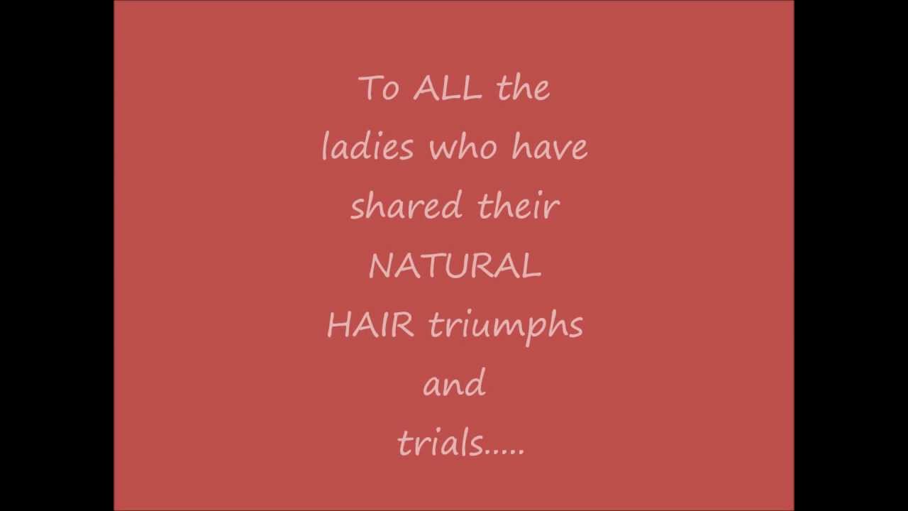 ♥1♥ Thank you-Natural Hair Vloggers - YouTube