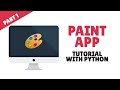Python - Desktop Paint App Tutorial for Beginners with TKinter - Part 1/2