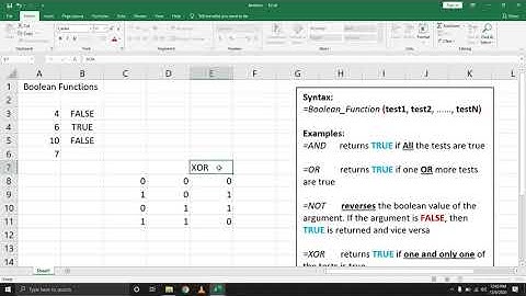 Using Boolean Functions | Microsoft Excel