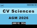 CV Sciences AGM 2026 | Broad Spectrum Consumer CBD Product Distribution Expansions Supported