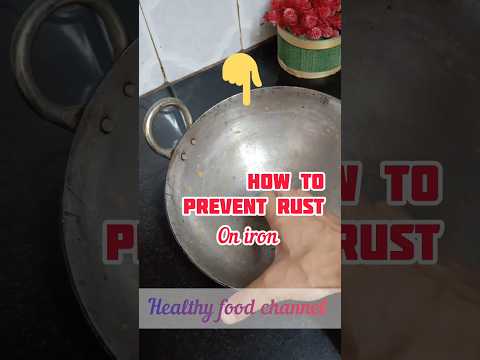 how to prevent rust on iron skillet utensils ? #shortsfeed