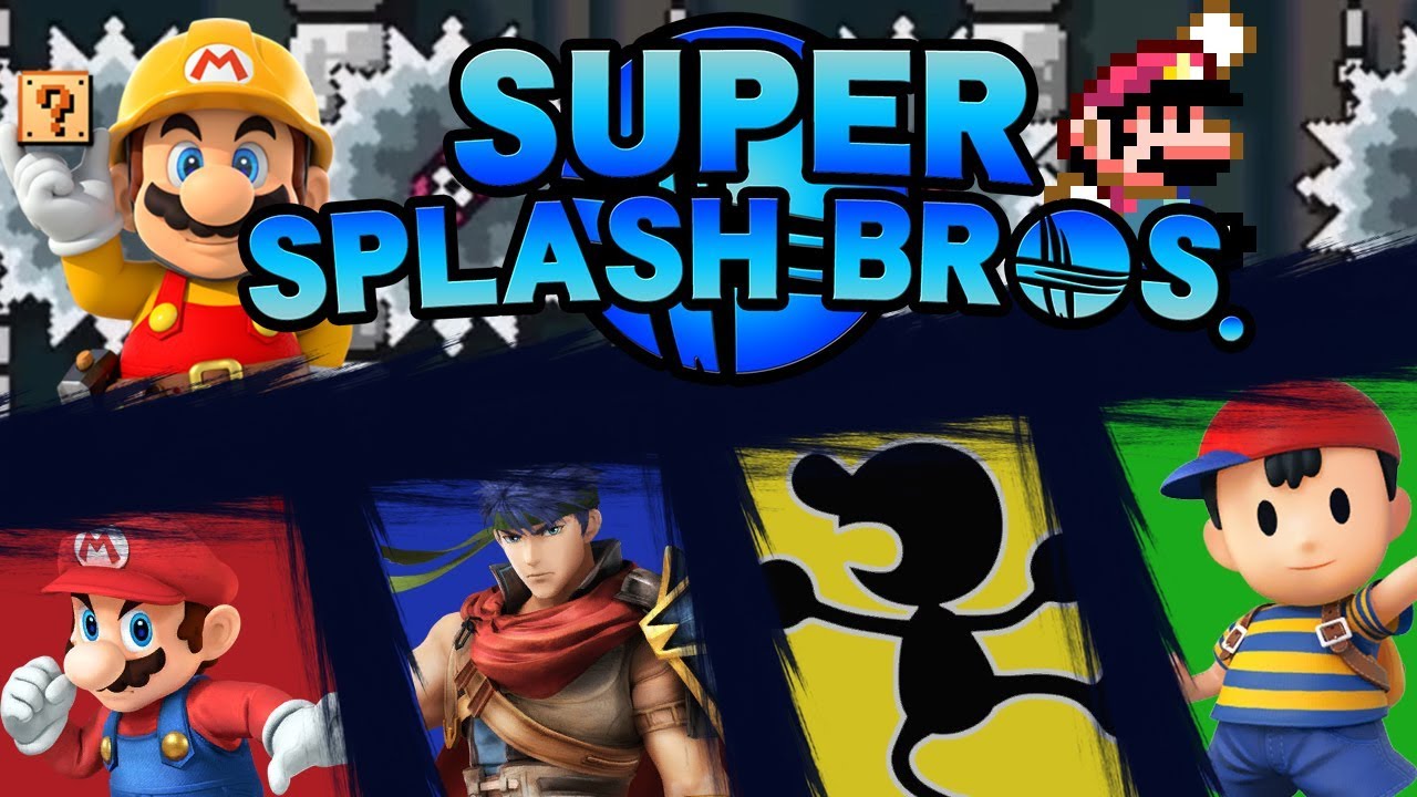 Smash Bros. X Mario Maker! Super Splash Bros 2 - YouTube