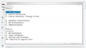 Demo_Session_1 || Database Course || How Database Connectivity works?