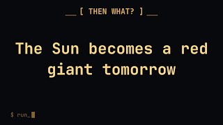 The Sun becomes a red giant tomorrow #shorts