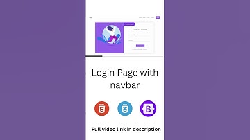 Login Page with Navbar | HTML, CSS and Bootstrap | @sitezoon