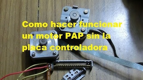 Hacer funcionar un motor paso a paso sin placa controladora. Stepper motor without driver